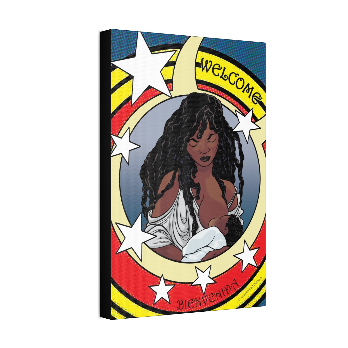 Welcome 3 on Stretched Canvas