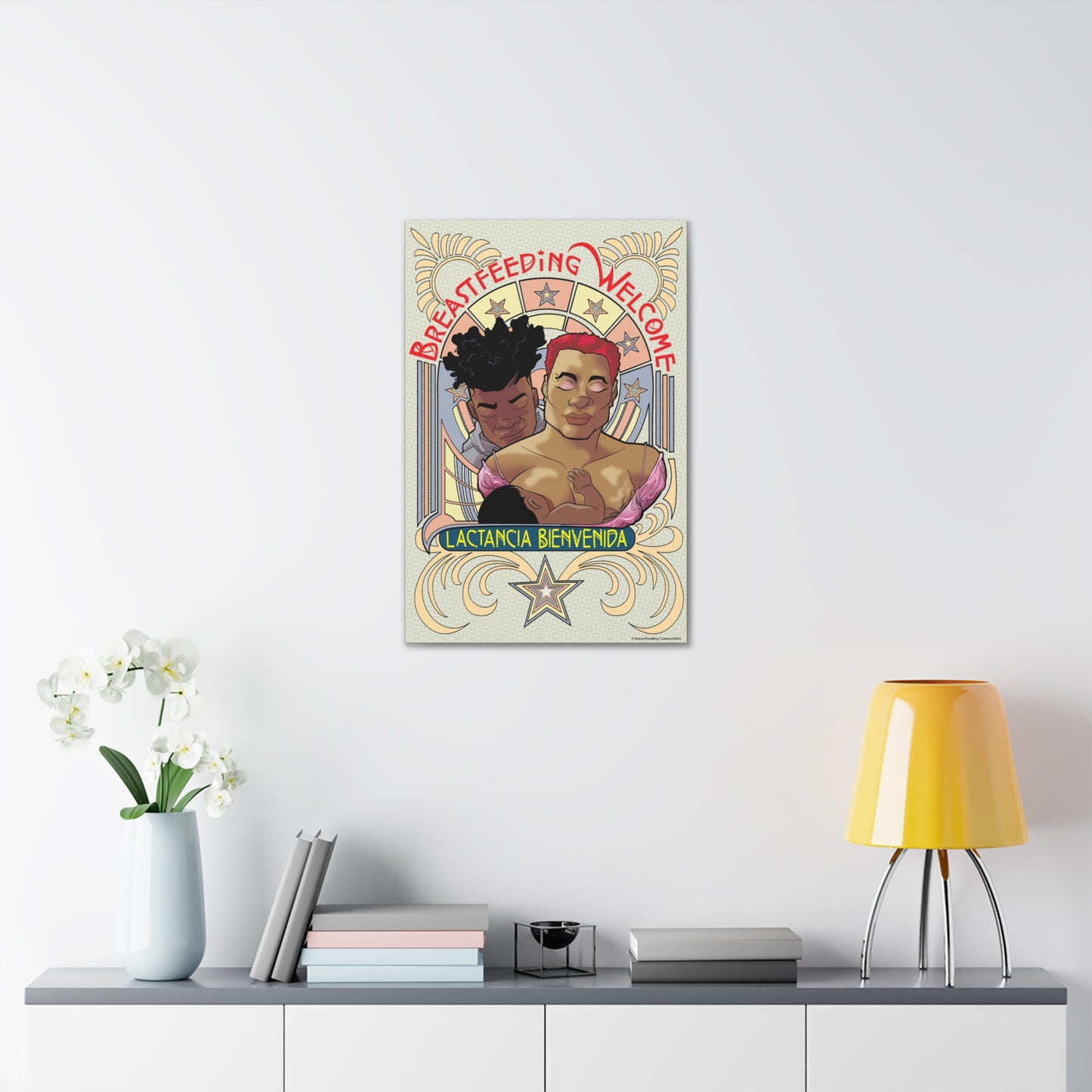 Welcome 1 on Stretched Canvas