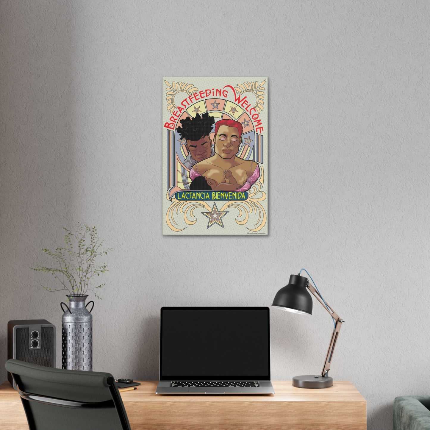 Welcome 1 on Stretched Canvas