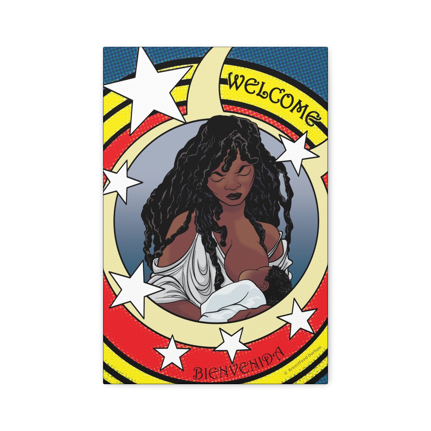 Welcome 3 on Stretched Canvas