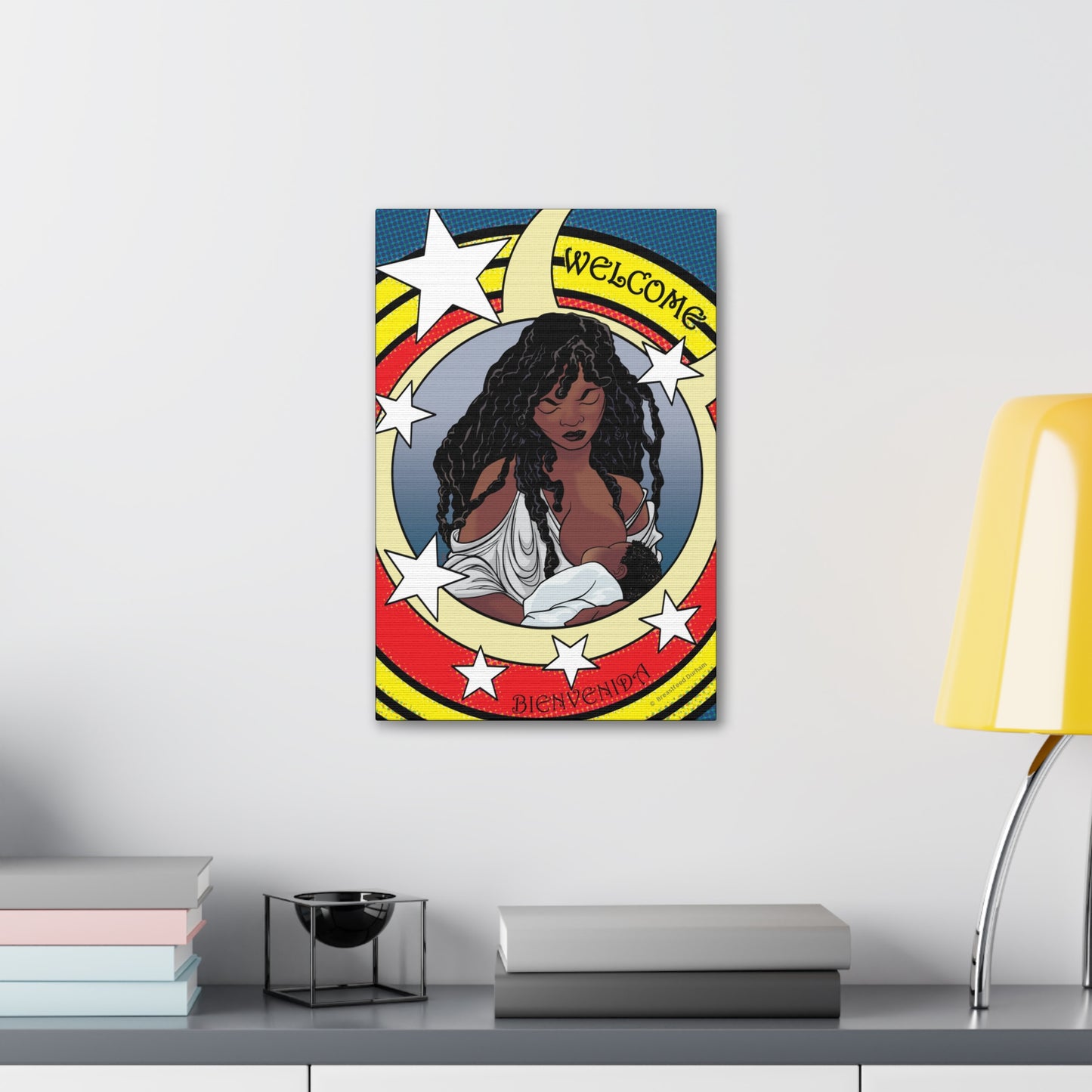 Welcome 3 on Stretched Canvas