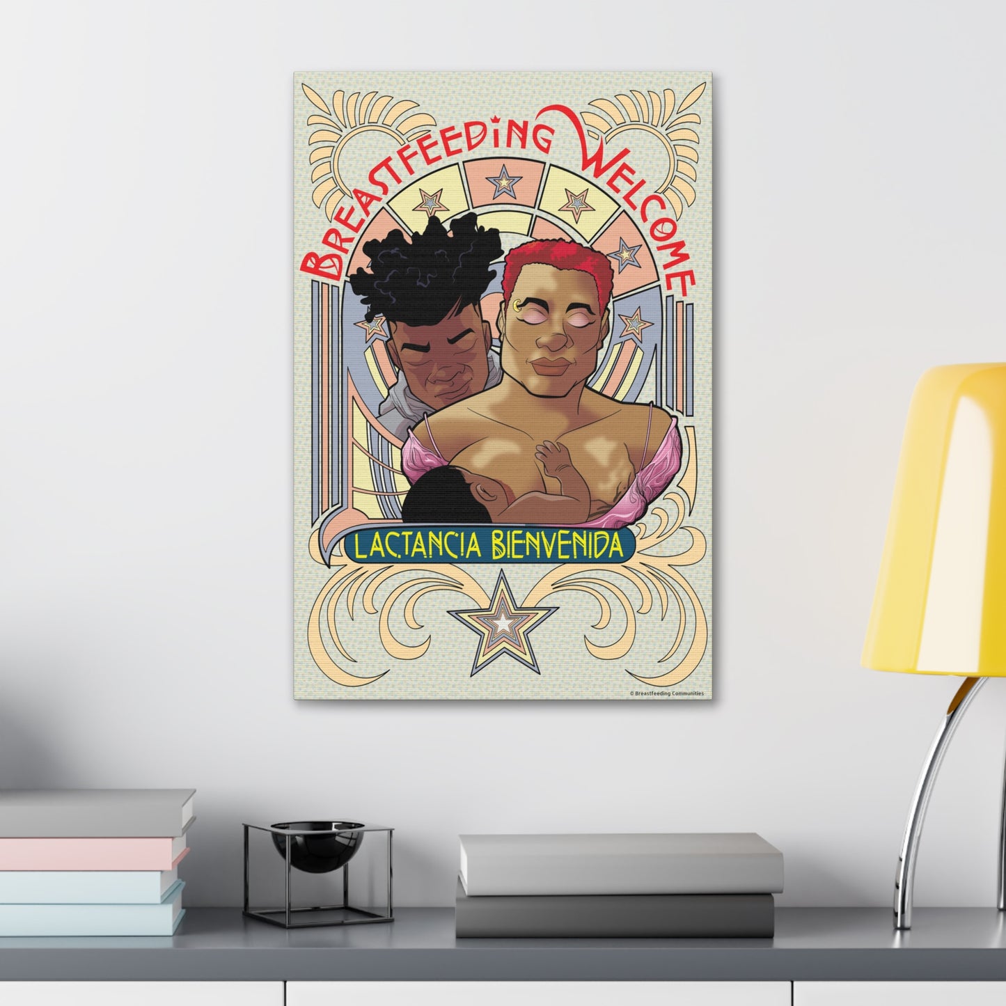 Welcome 1 on Stretched Canvas