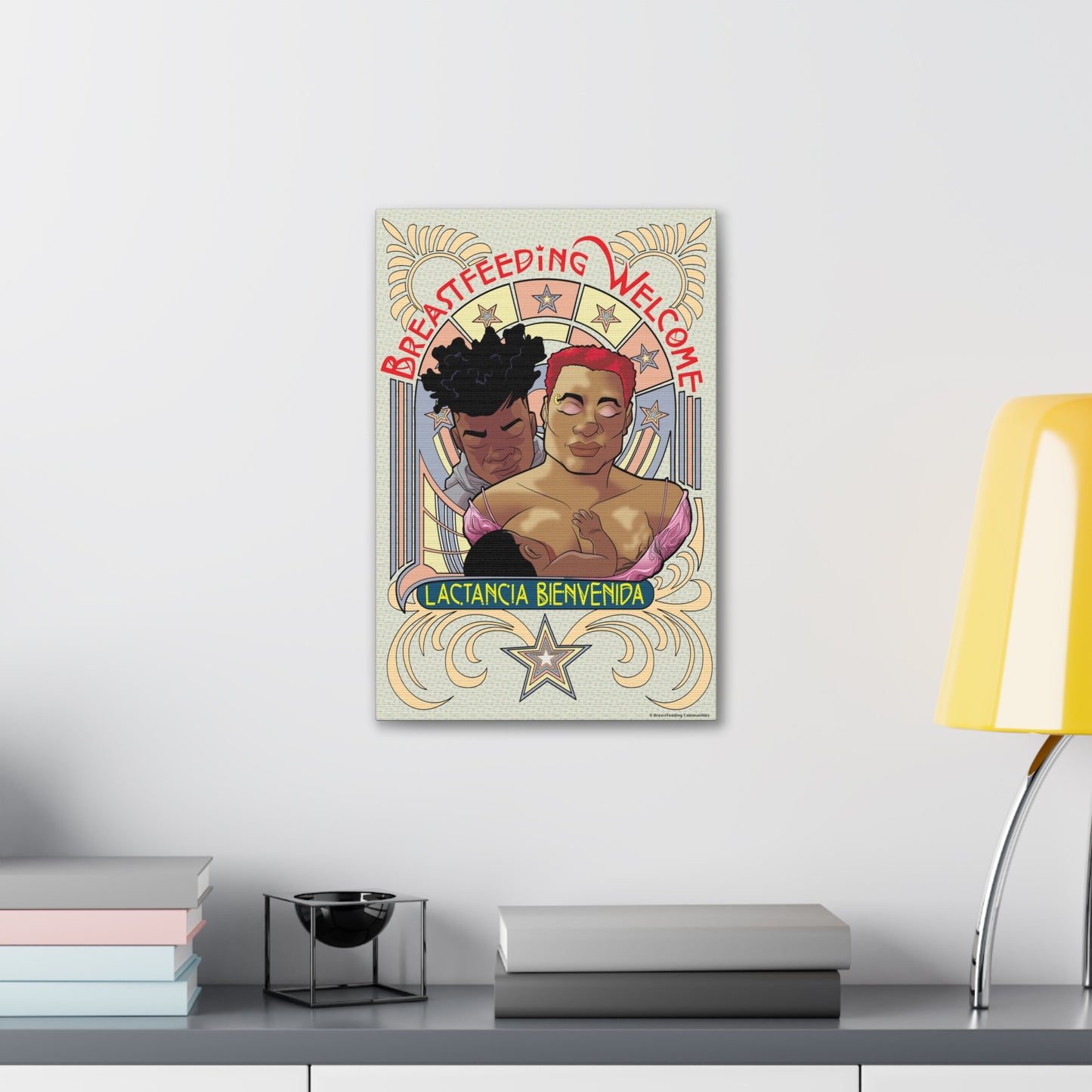 Welcome 1 on Stretched Canvas