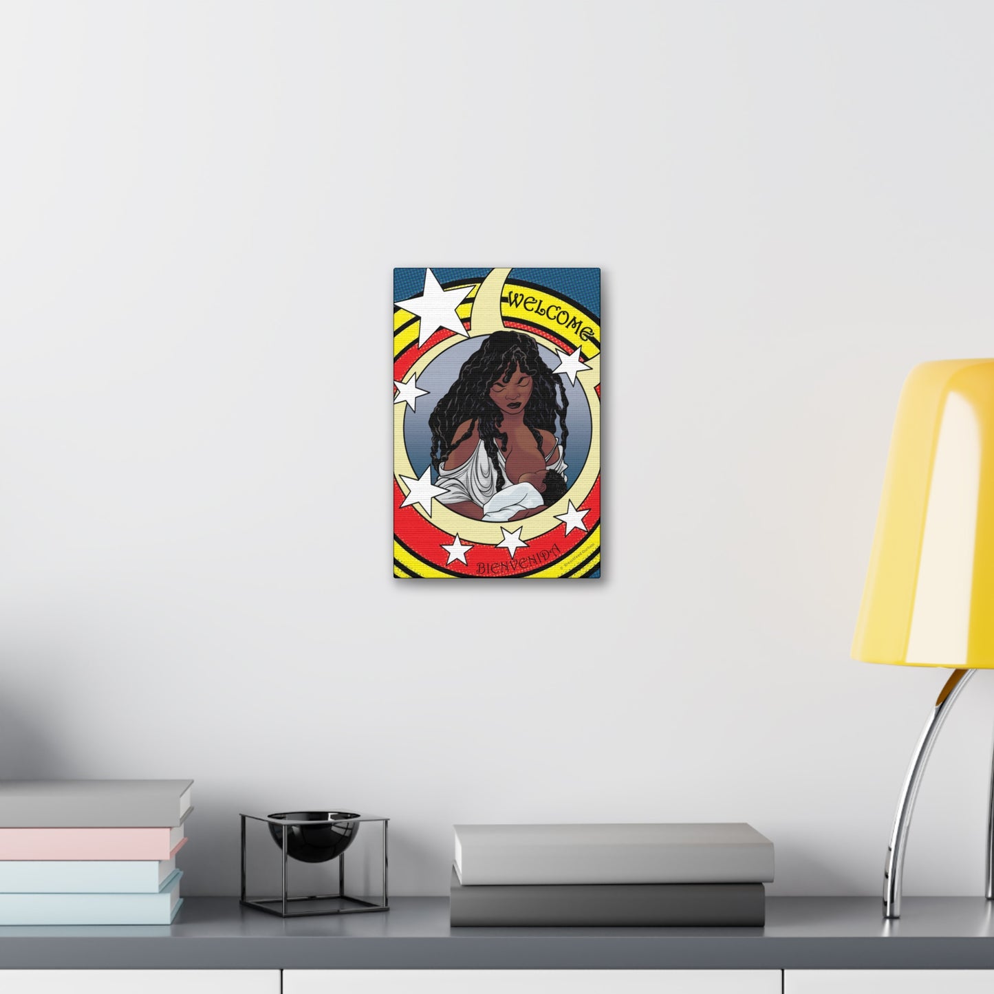 Welcome 3 on Stretched Canvas