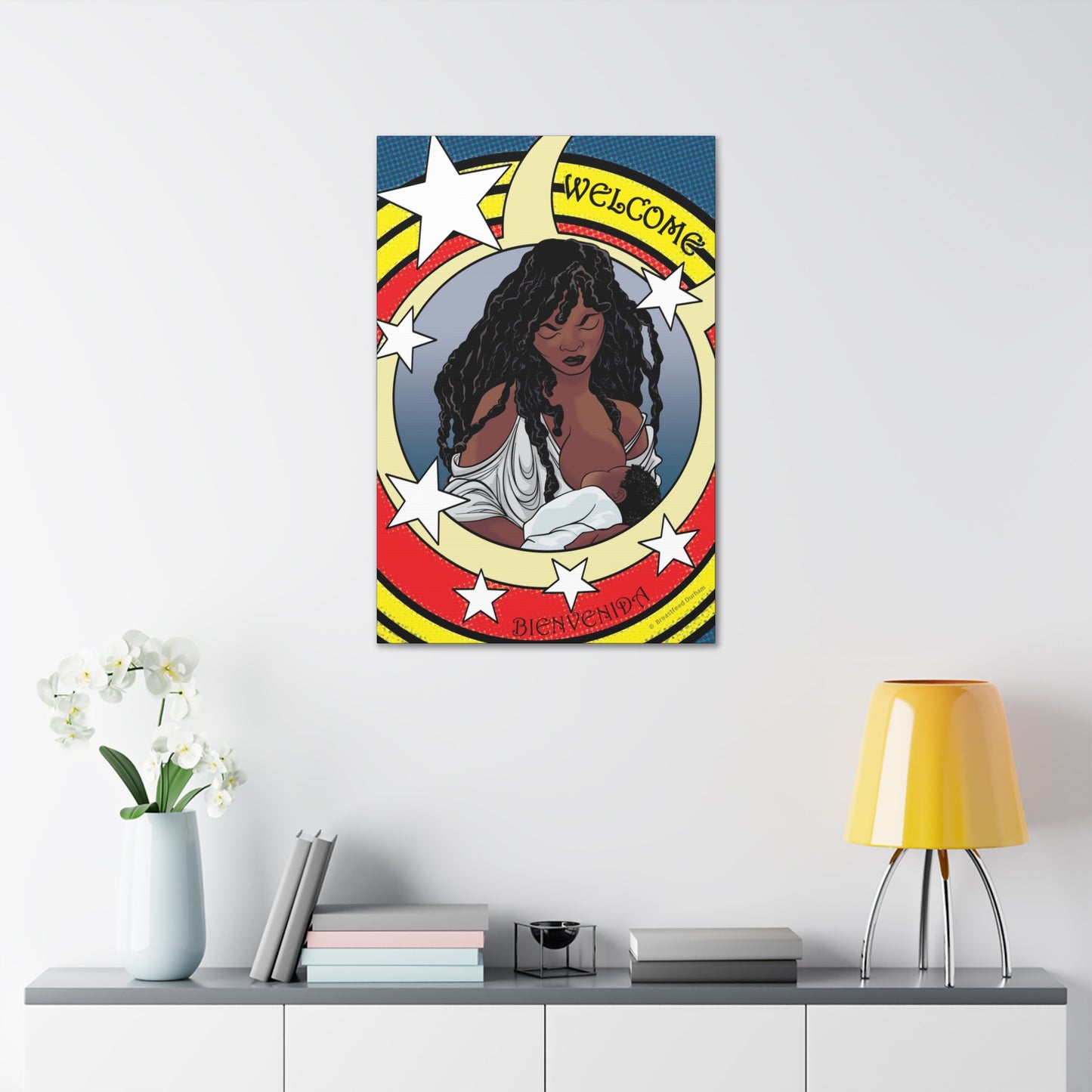 Welcome 3 on Stretched Canvas