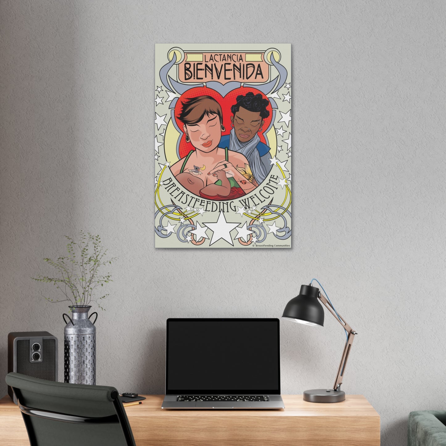 Welcome 2 on Stretched Canvas