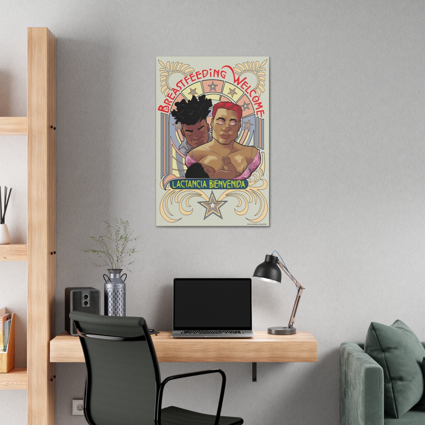 Welcome 1 on Stretched Canvas