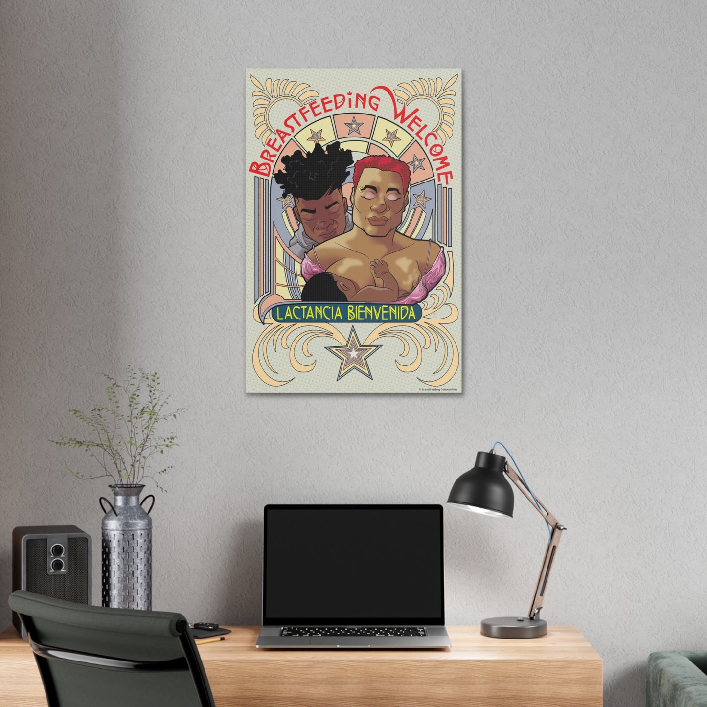 Welcome 1 on Stretched Canvas