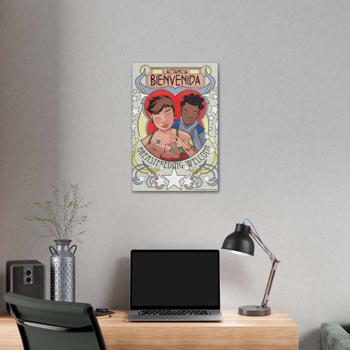 Welcome 2 on Stretched Canvas