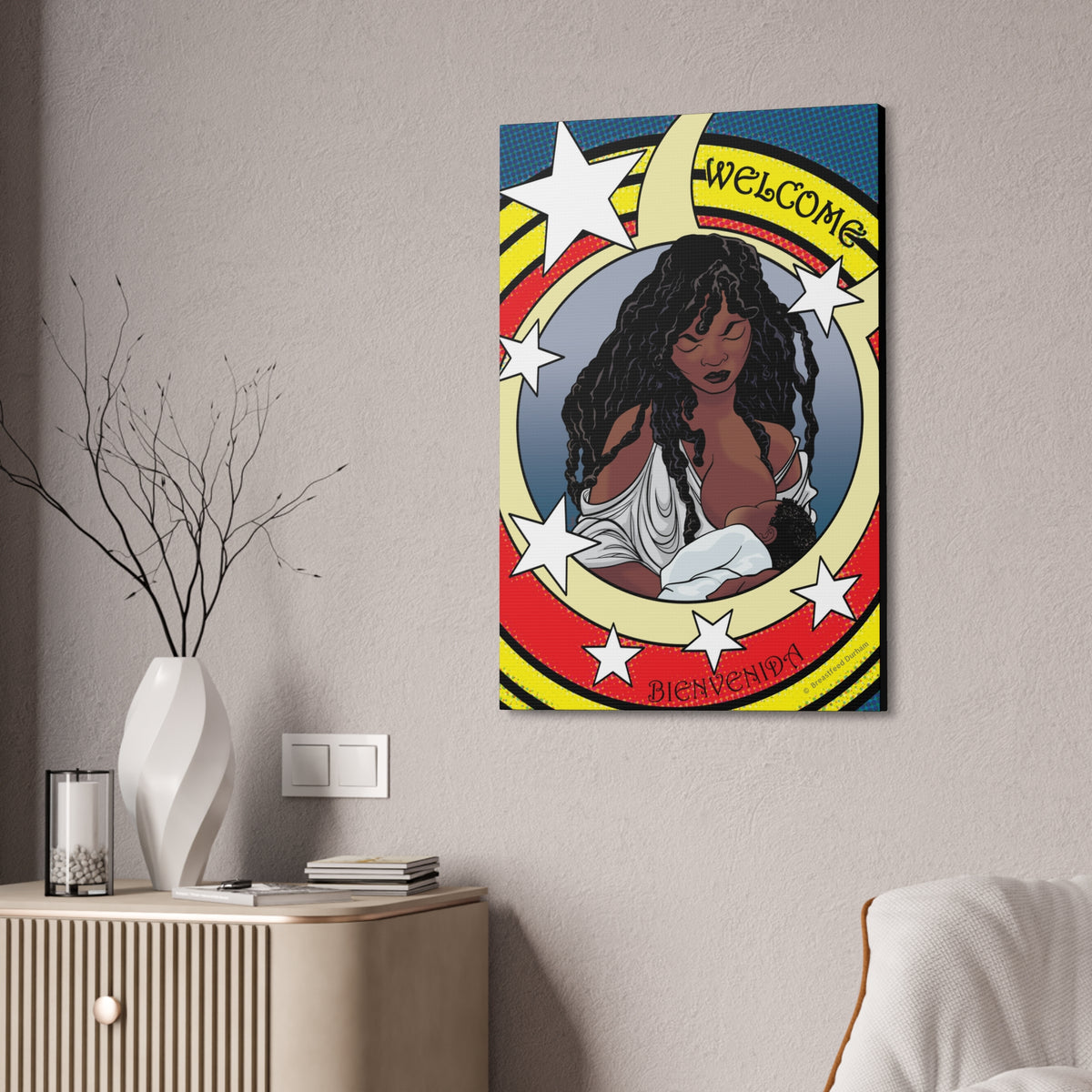 Breastfeeding Welcome Canvas, Design 3: Guardian