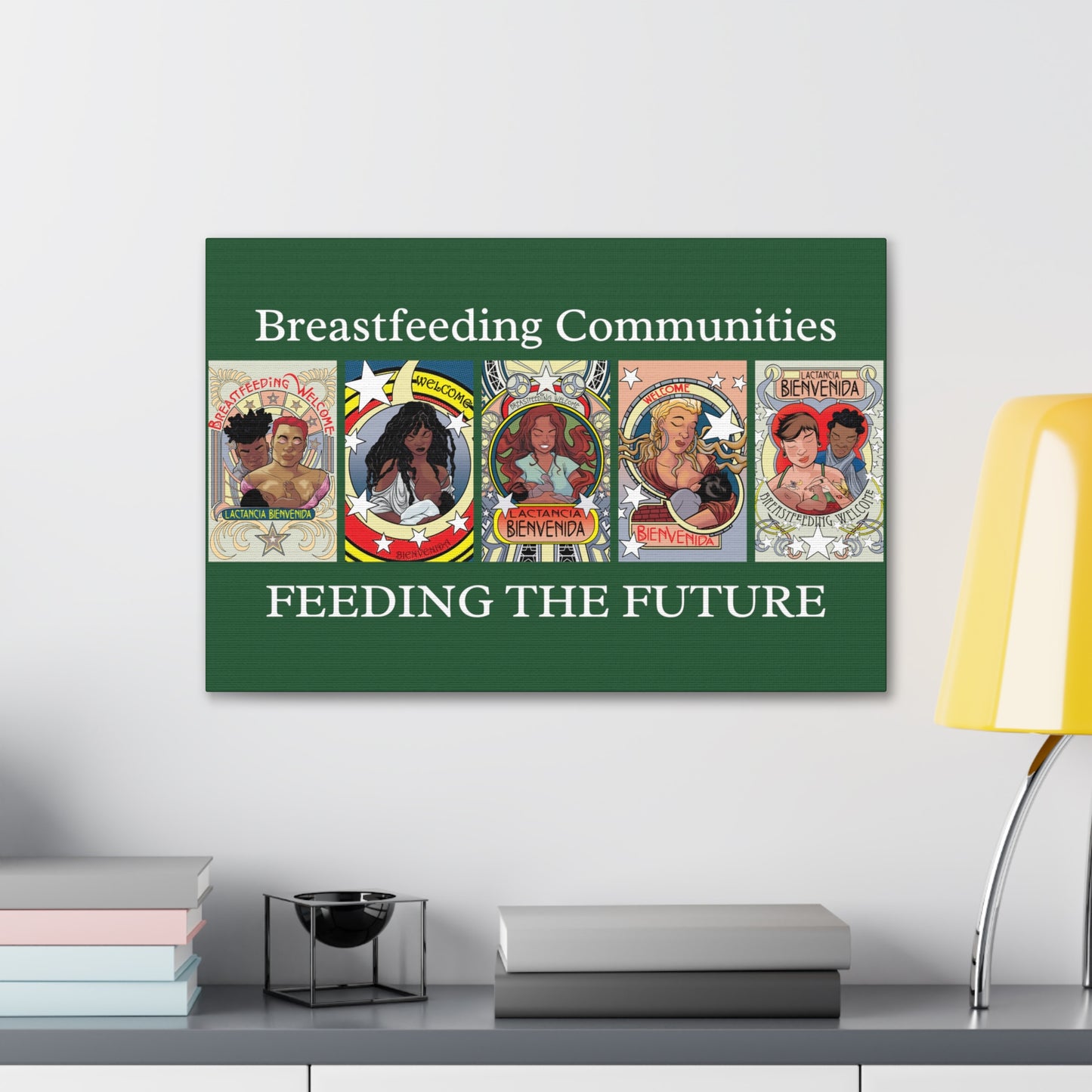 Welcome Pattern 7 and Breastfeeding Communities - Horizontal Gallery Canvas