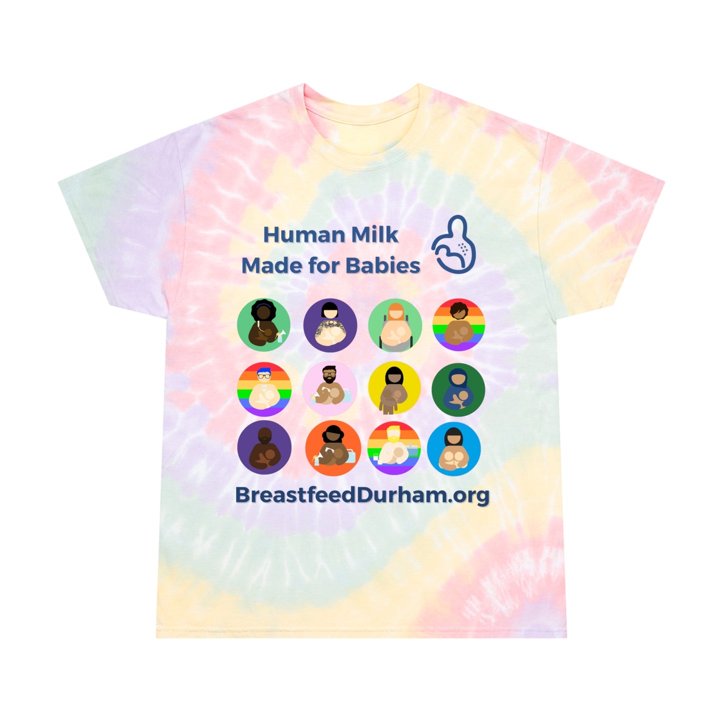 Human Milk - Tie-Dye Tee, Spiral