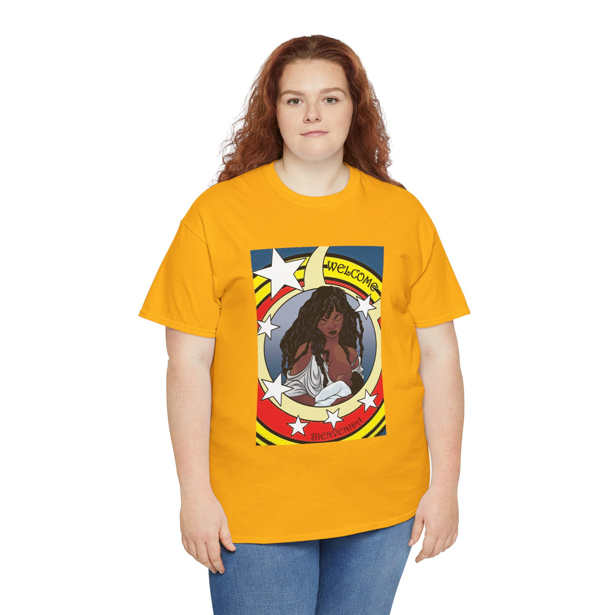Breastfeeding Welcome Tee, Guardian (Breastfeed Durham on back)