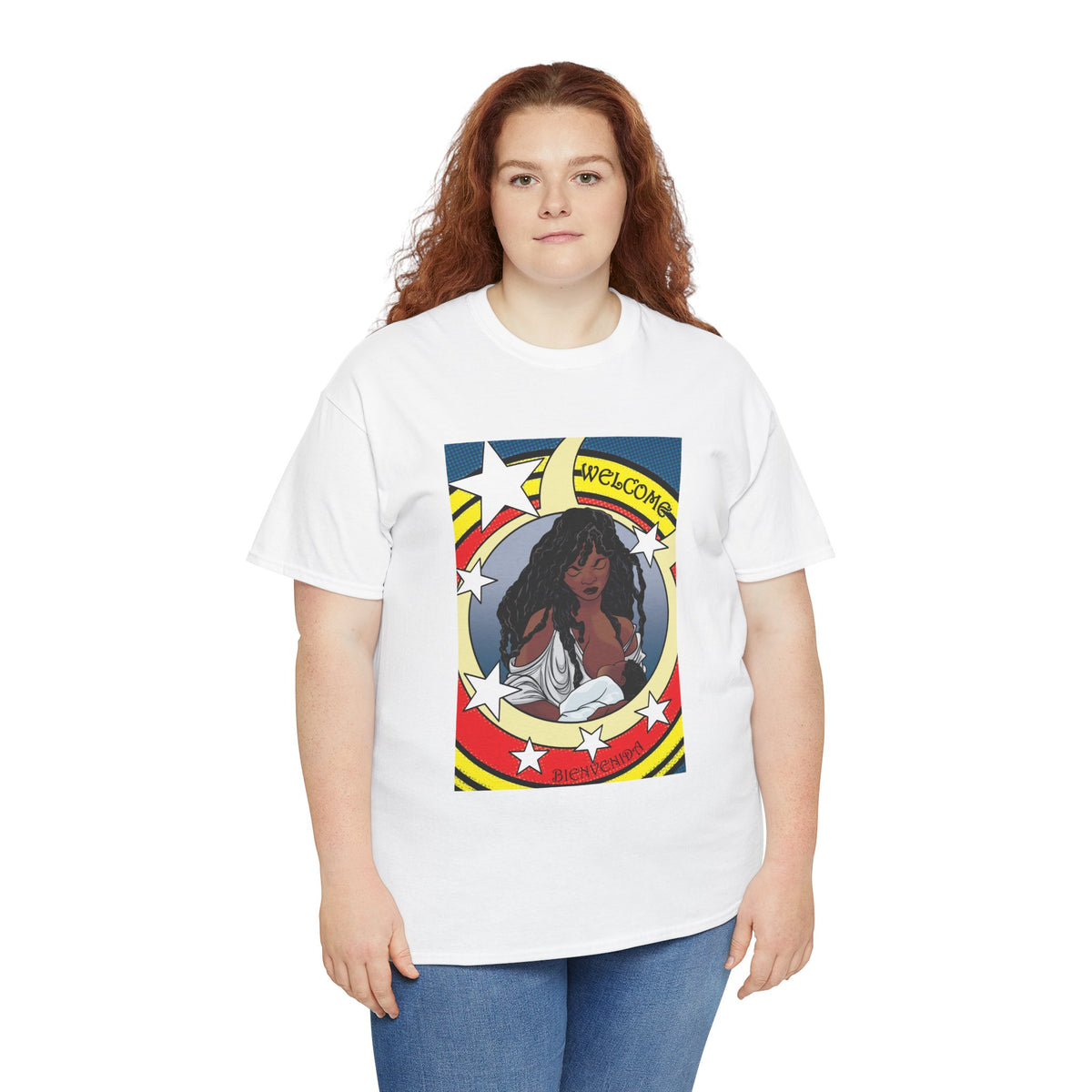 Breastfeeding Welcome Tee, Guardian (Breastfeed Durham on back)