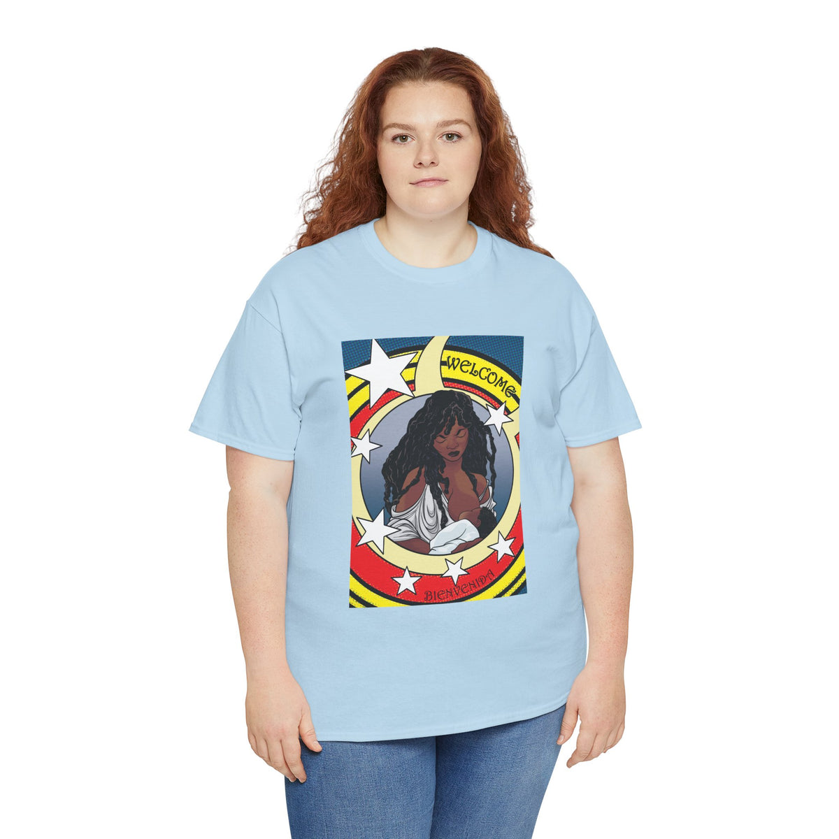 Breastfeeding Welcome Tee, Guardian (Breastfeed Durham on back)