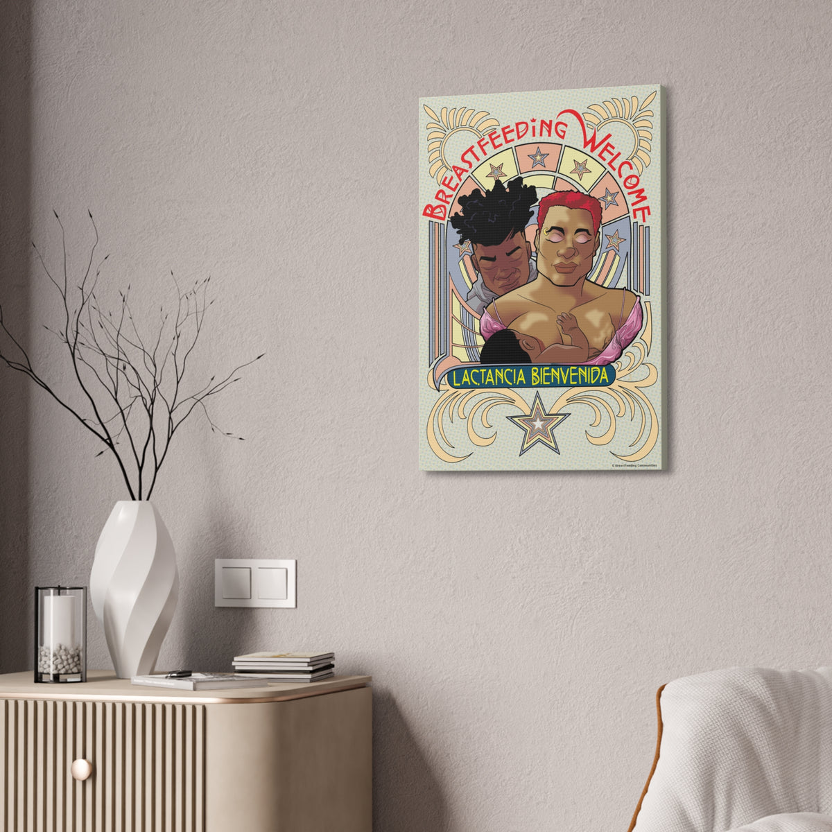 Breastfeeding Welcome Canvas, Design 1