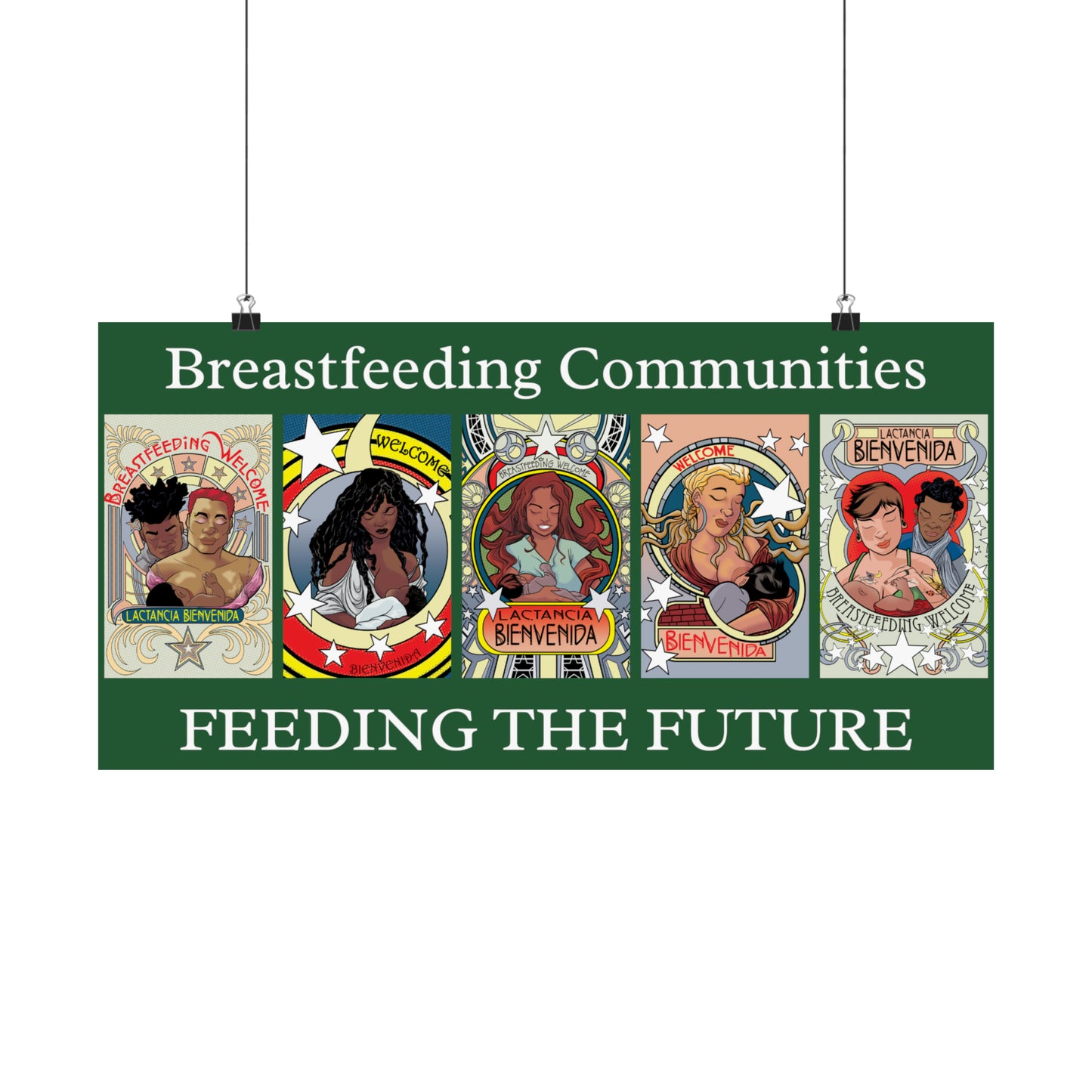 Welcome Pattern 7 and Breastfeeding Communities - Horizontal Posters