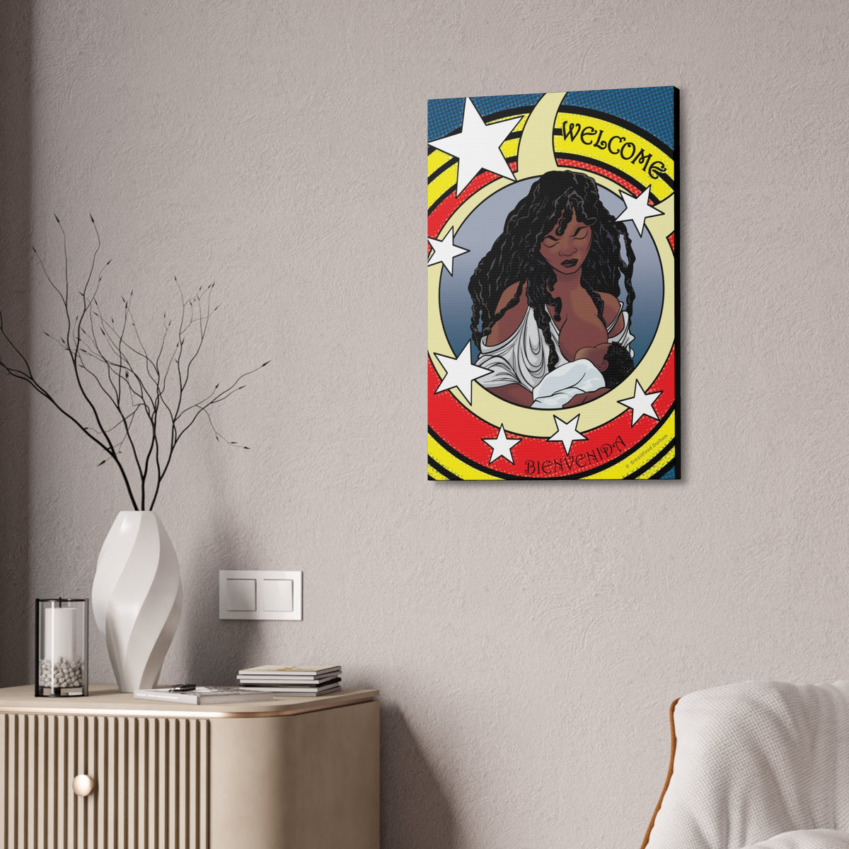 Breastfeeding Welcome Canvas, Design 3: Guardian