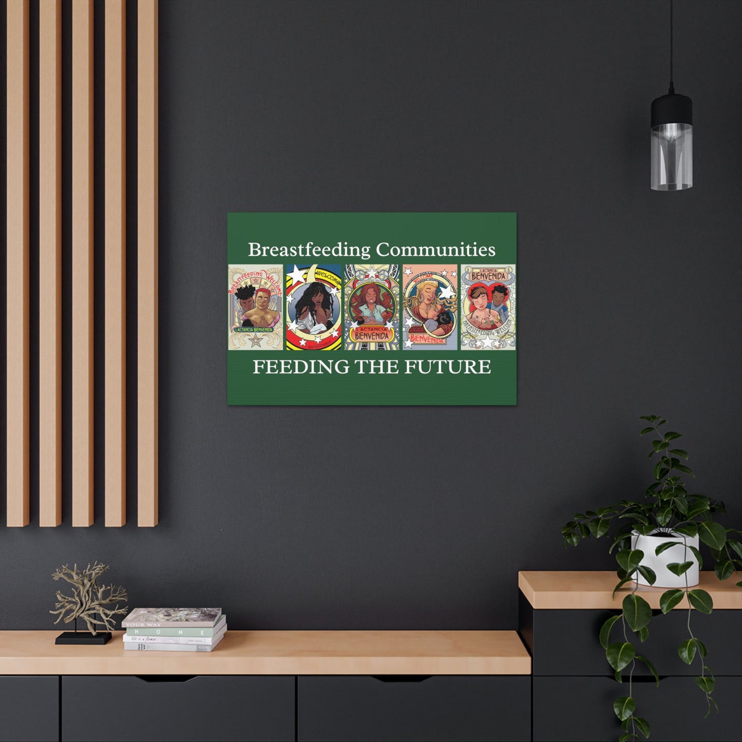 Welcome Pattern 7 and Breastfeeding Communities - Horizontal Gallery Canvas