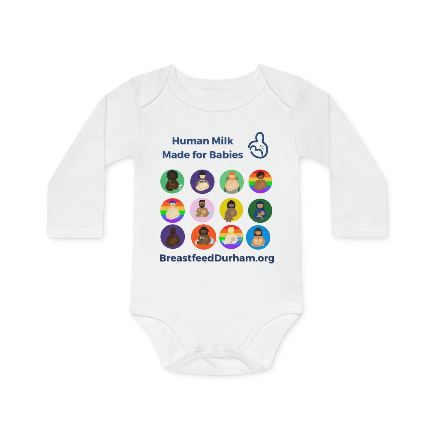 Human Milk - Baby Long-Sleeve Organic Bodysuit