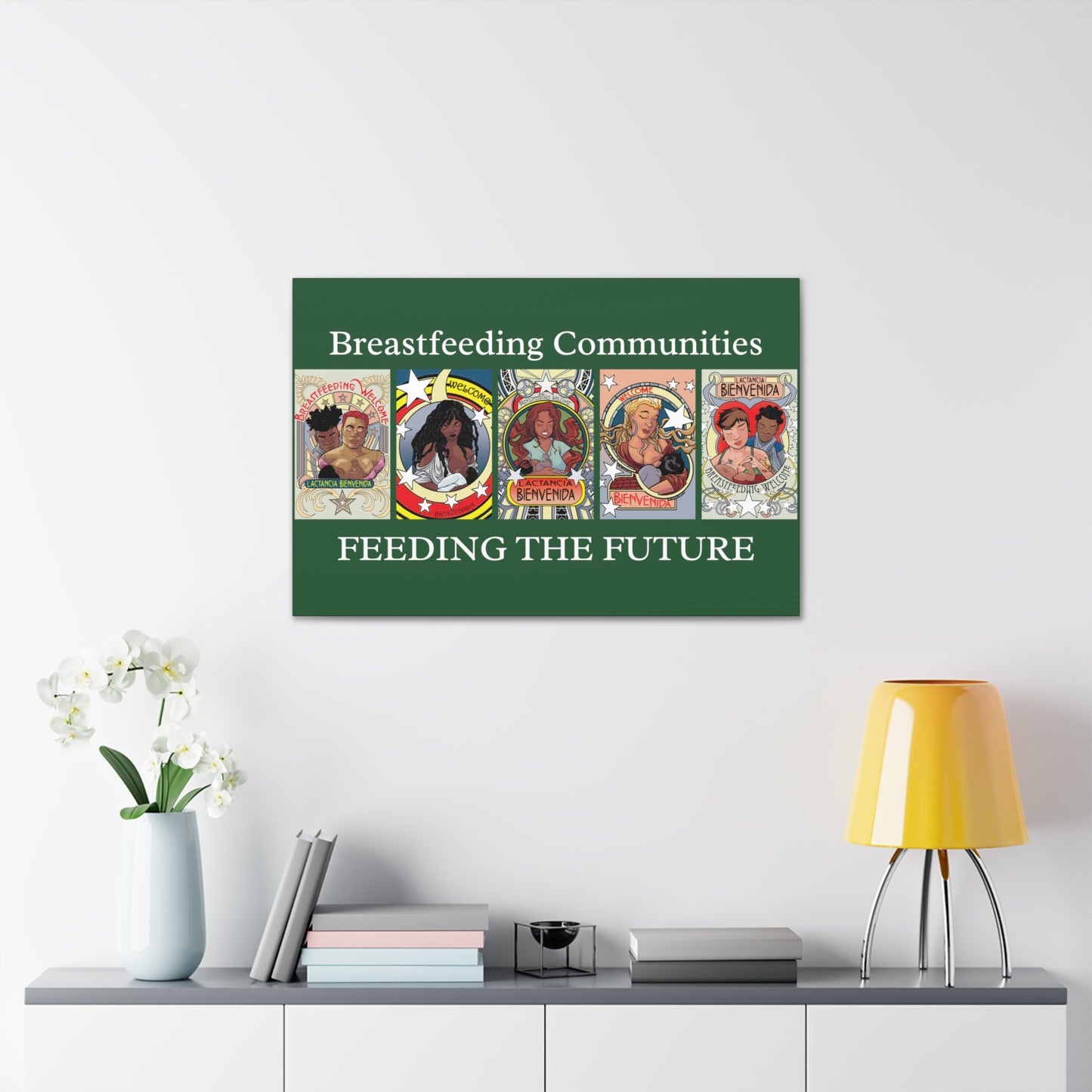 Welcome Pattern 7 and Breastfeeding Communities - Horizontal Gallery Canvas