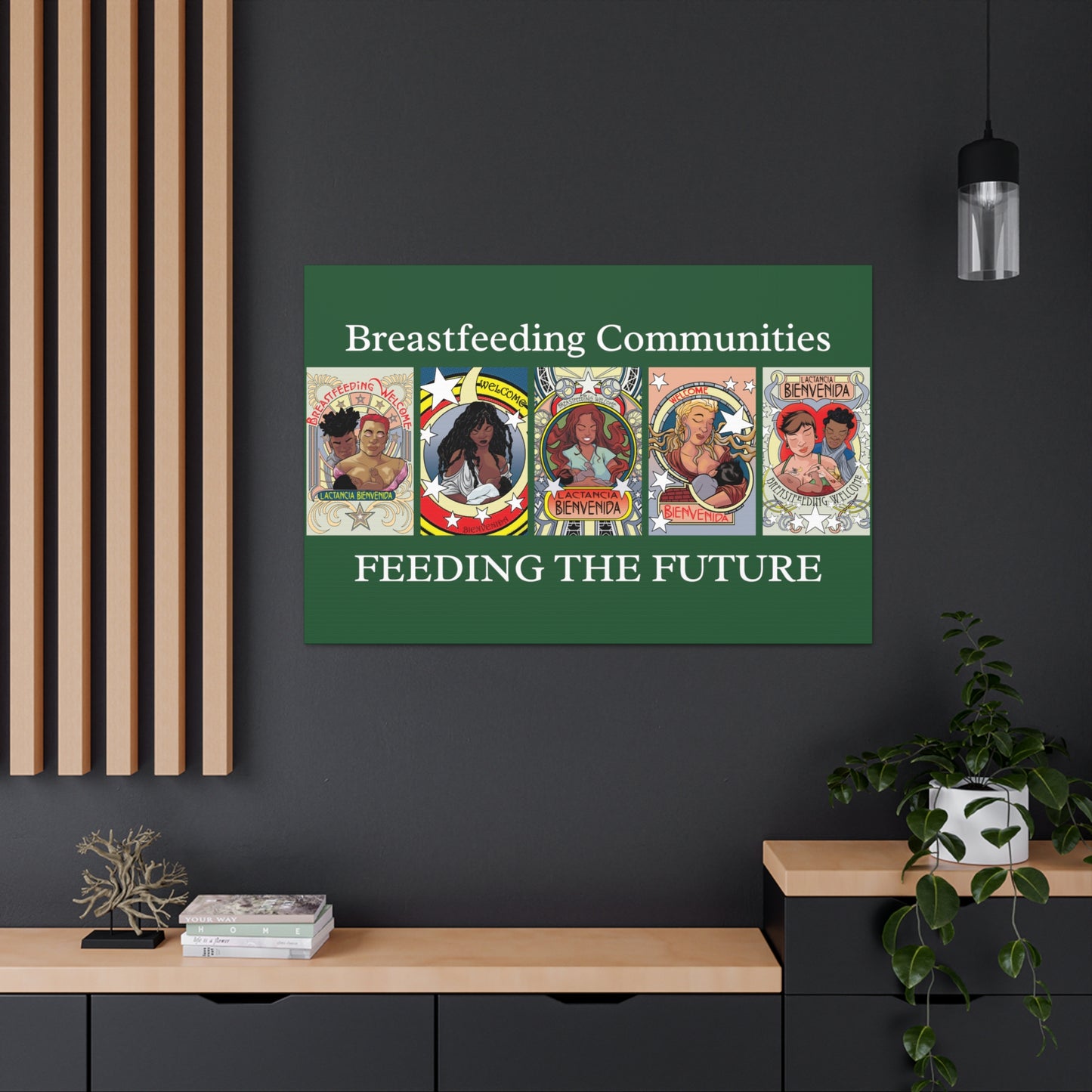 Welcome Pattern 7 and Breastfeeding Communities - Horizontal Gallery Canvas