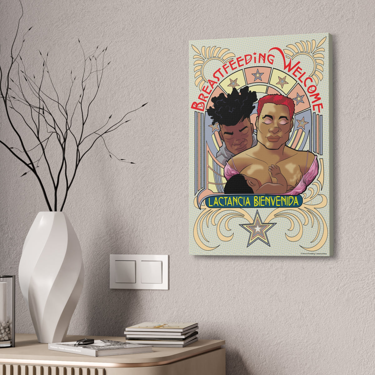 Breastfeeding Welcome Canvas, Design 1
