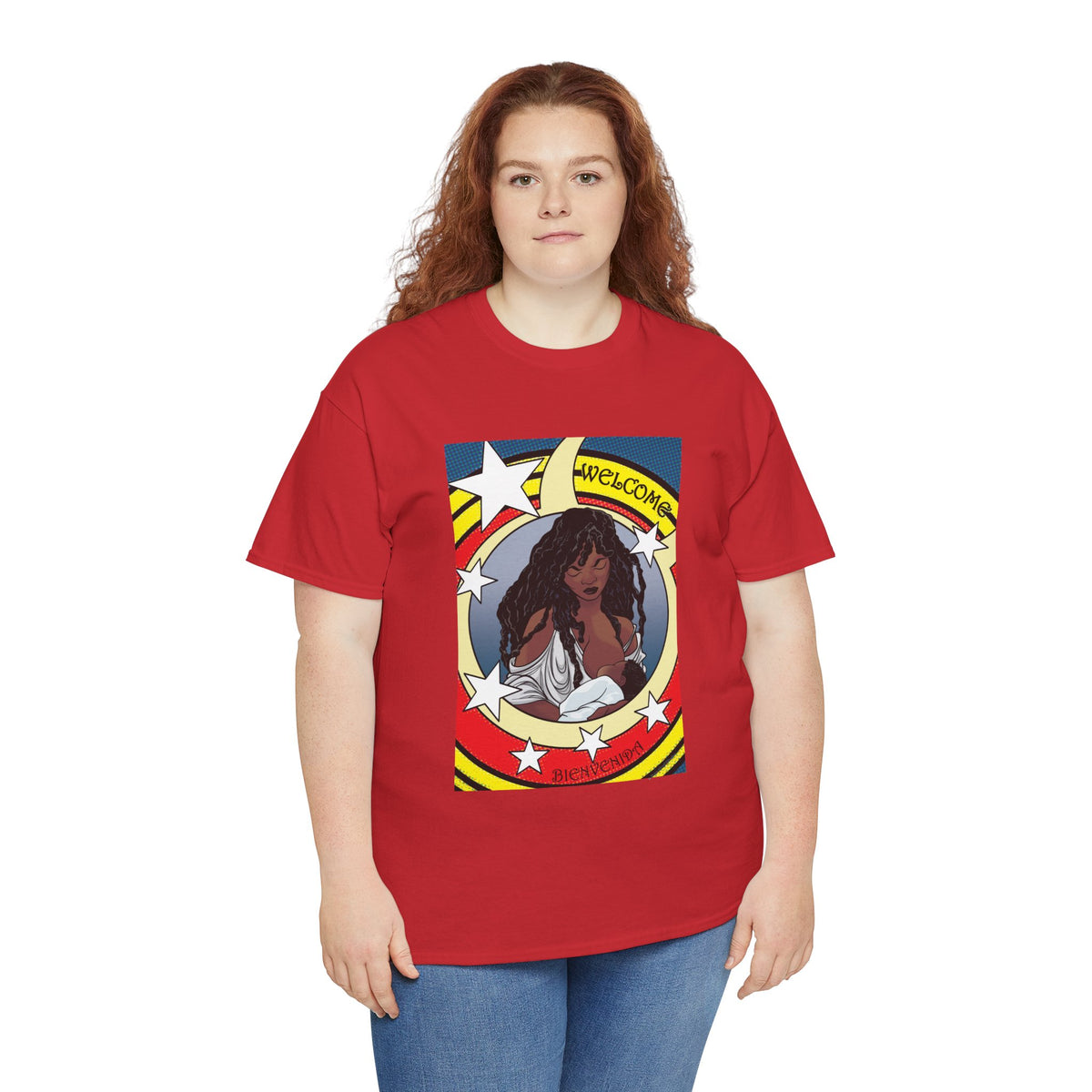 Breastfeeding Welcome Tee, Guardian (Breastfeed Durham on back)