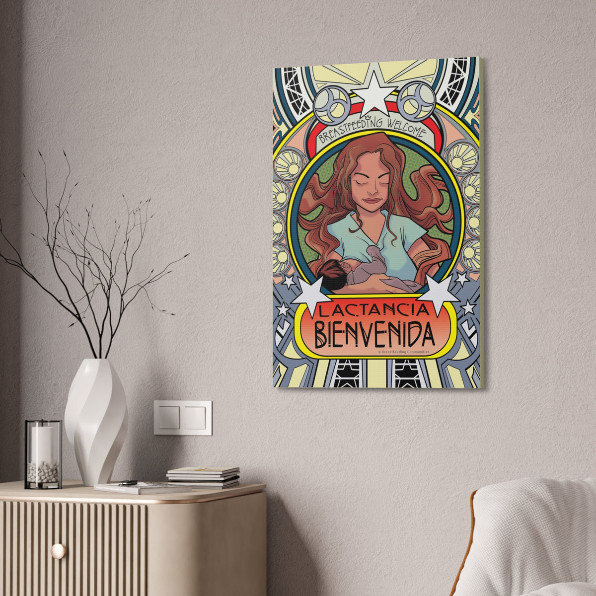 Breastfeeding Welcome Canvas, Design 5