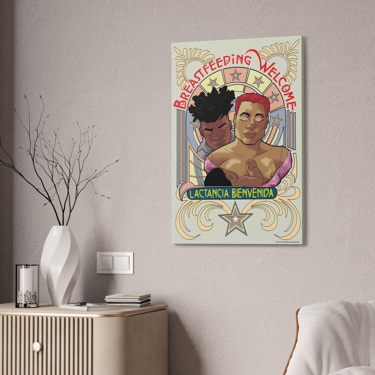 Breastfeeding Welcome Canvas, Design 1