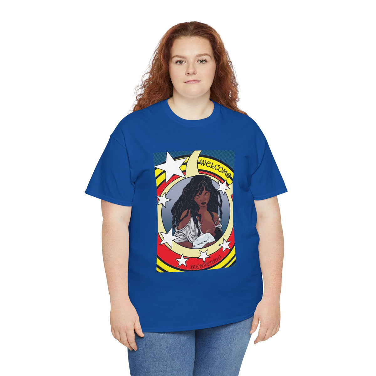 Breastfeeding Welcome Tee, Guardian (Breastfeed Durham on back)