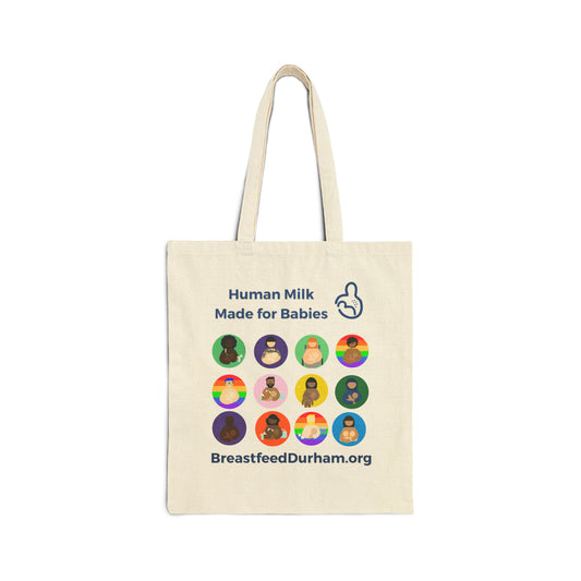 Human Milk - Cotton Canvas Tote Bag