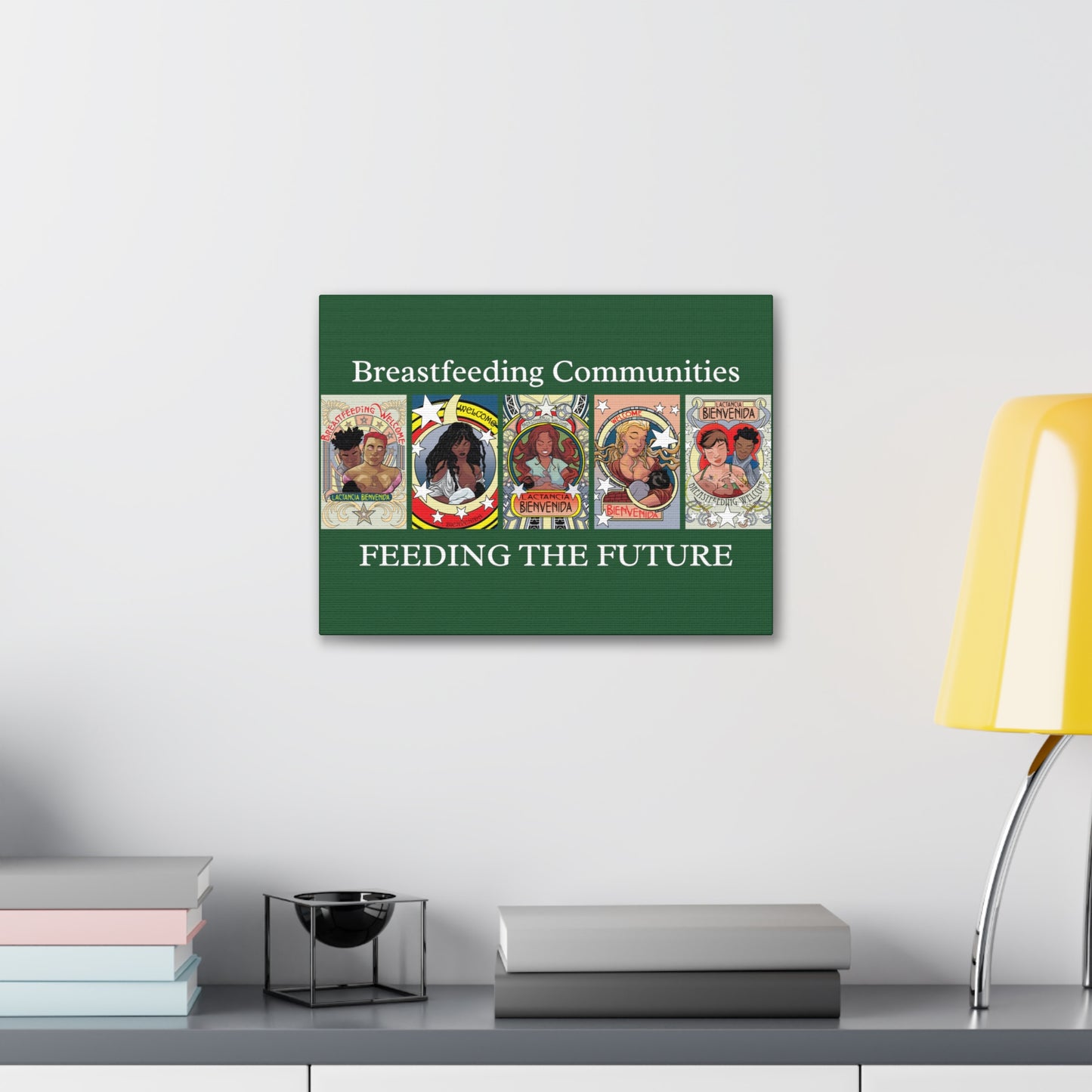 Welcome Pattern 7 and Breastfeeding Communities - Horizontal Gallery Canvas