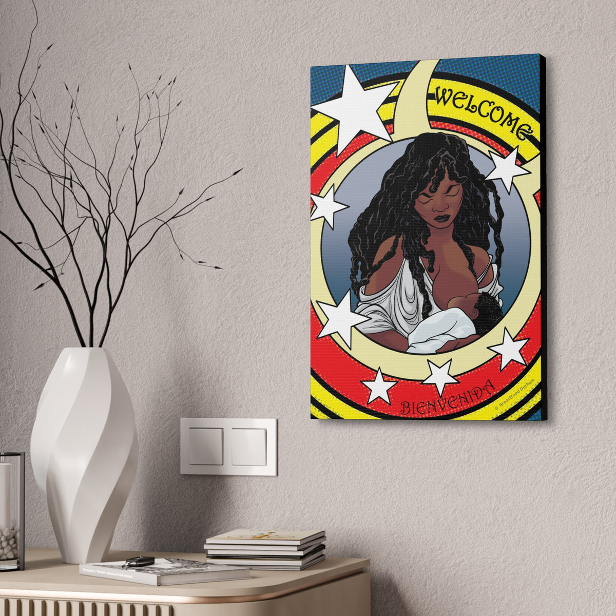 Breastfeeding Welcome Canvas, Design 3: Guardian