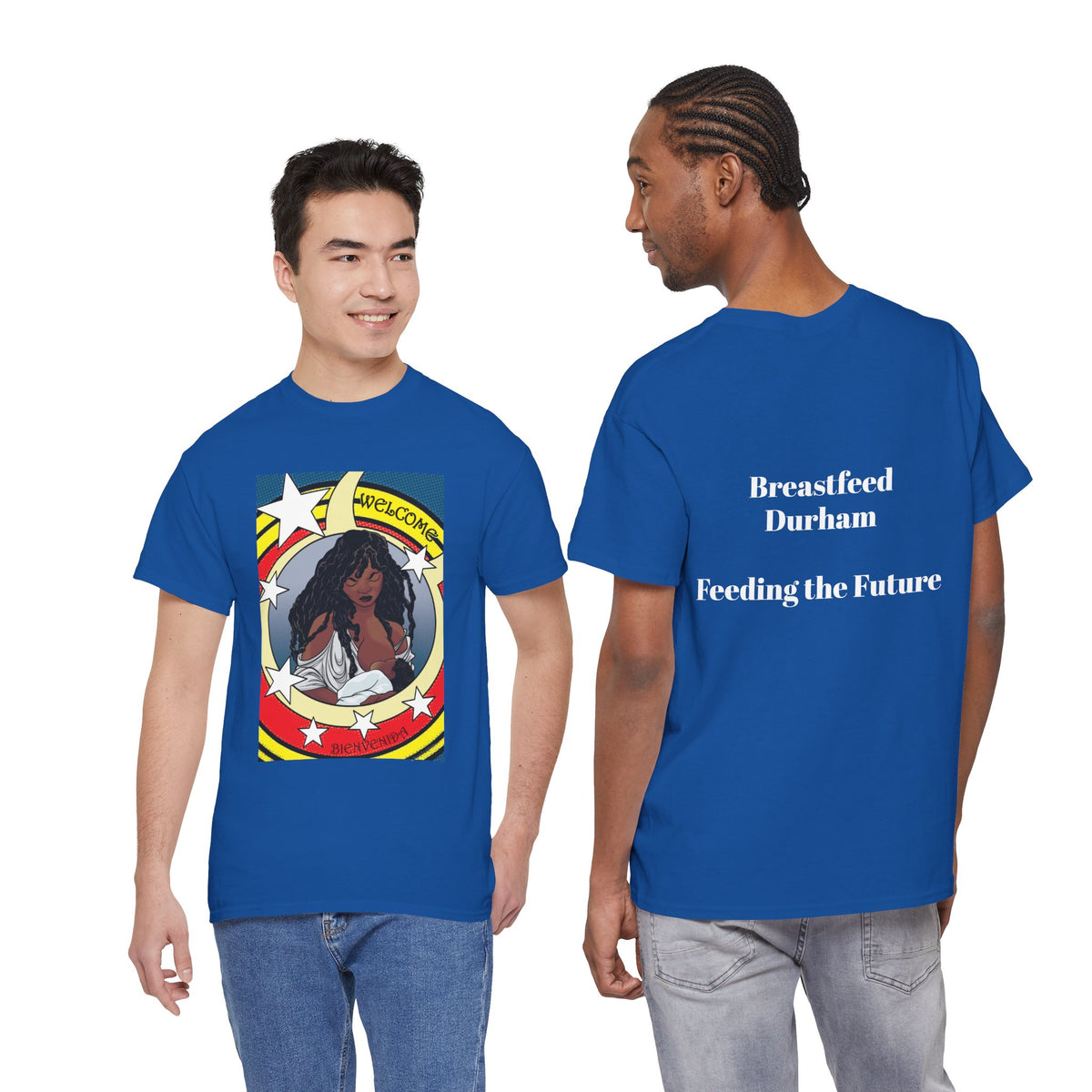 Breastfeeding Welcome Tee, Guardian (Breastfeed Durham on back)