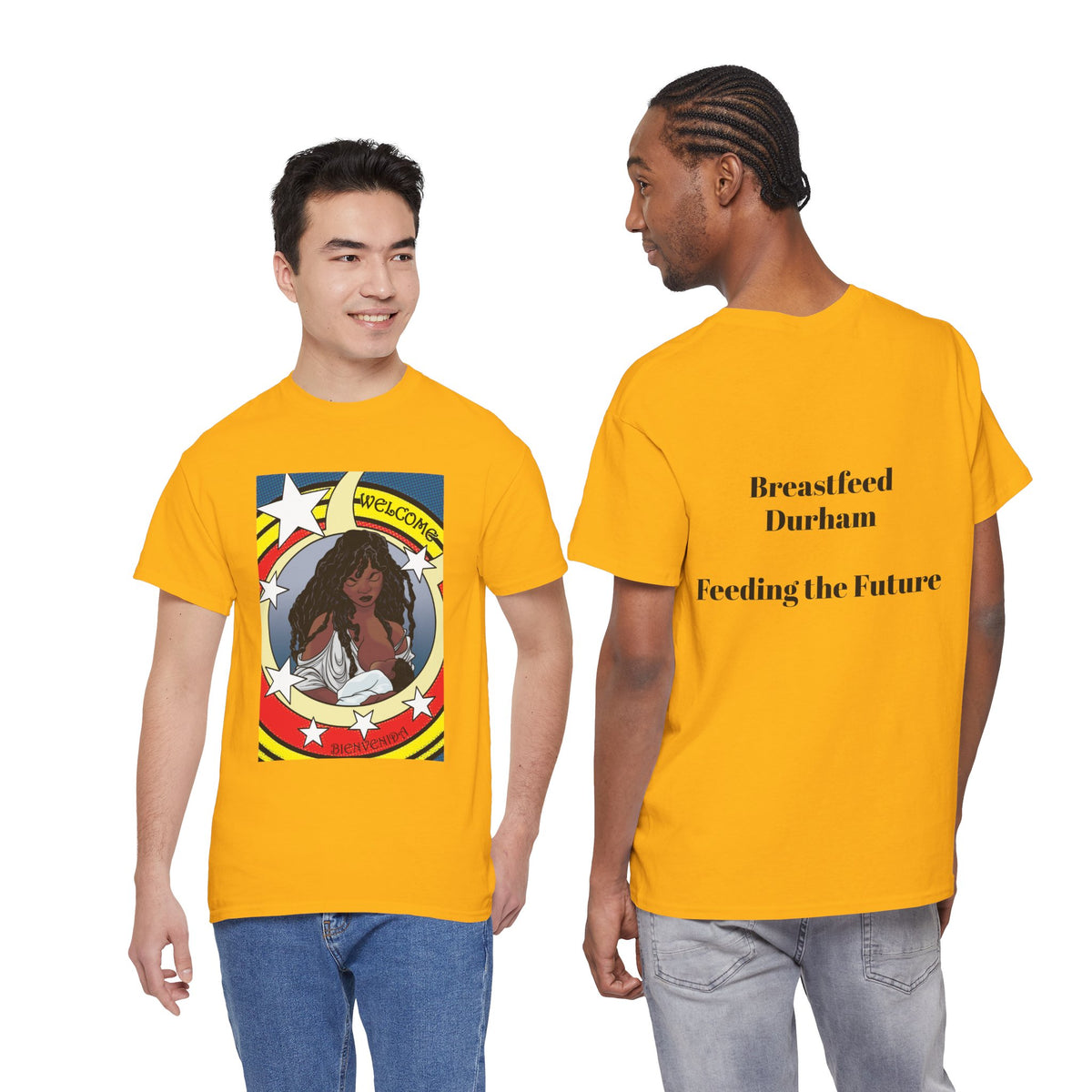 Breastfeeding Welcome Tee, Guardian (Breastfeed Durham on back)